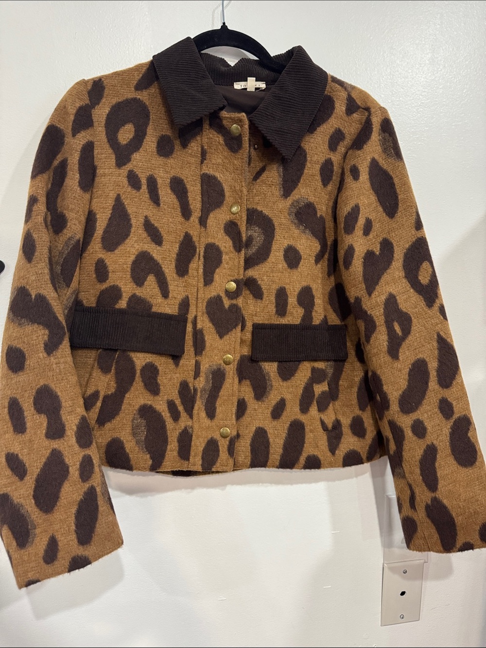 JODIFL Leopard Print Jacket in Brown and Dark Brown